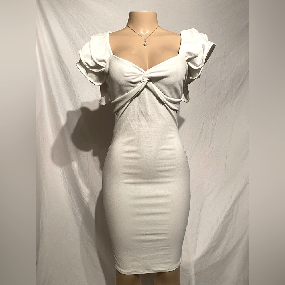 Fashion Nova Twist front dress M
